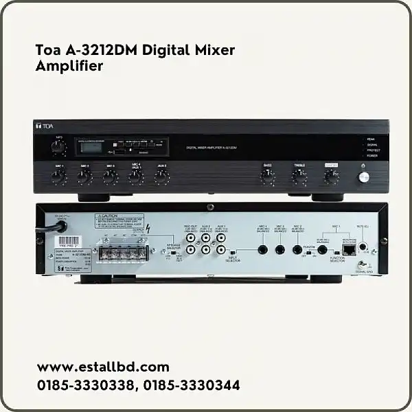 Toa A-3212DM Digital Mixer Amplifier with MP3 120W